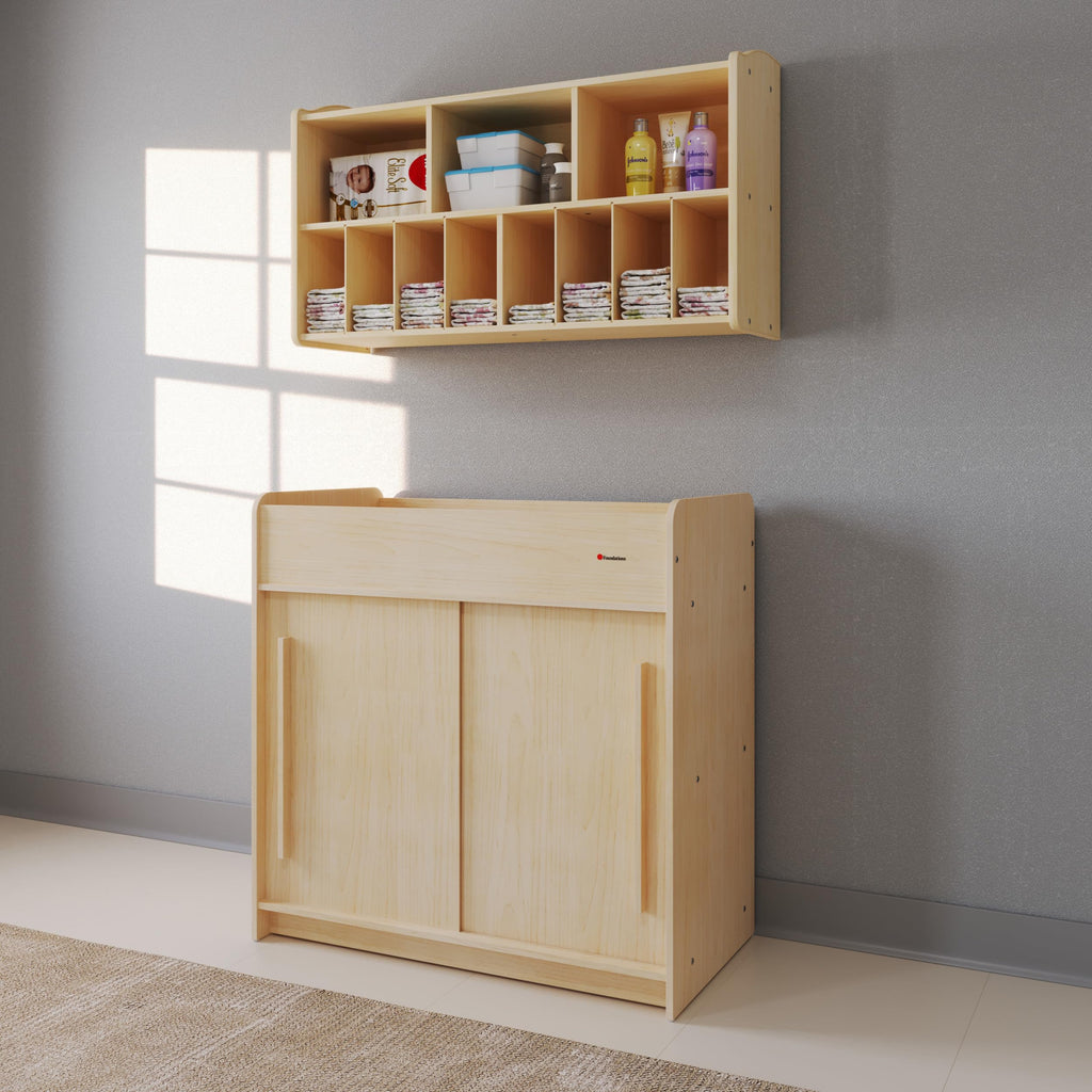 Daycare Changing Table with Built-in Shelving P722809