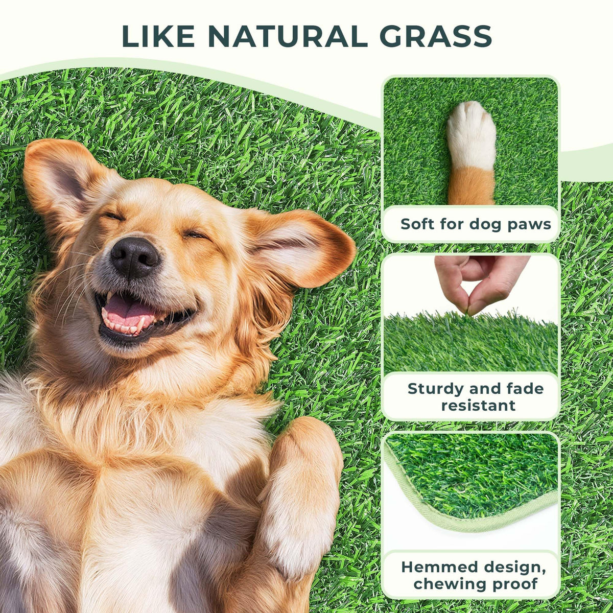 Dog Grass Pad with Tray 34.2"x24" C485