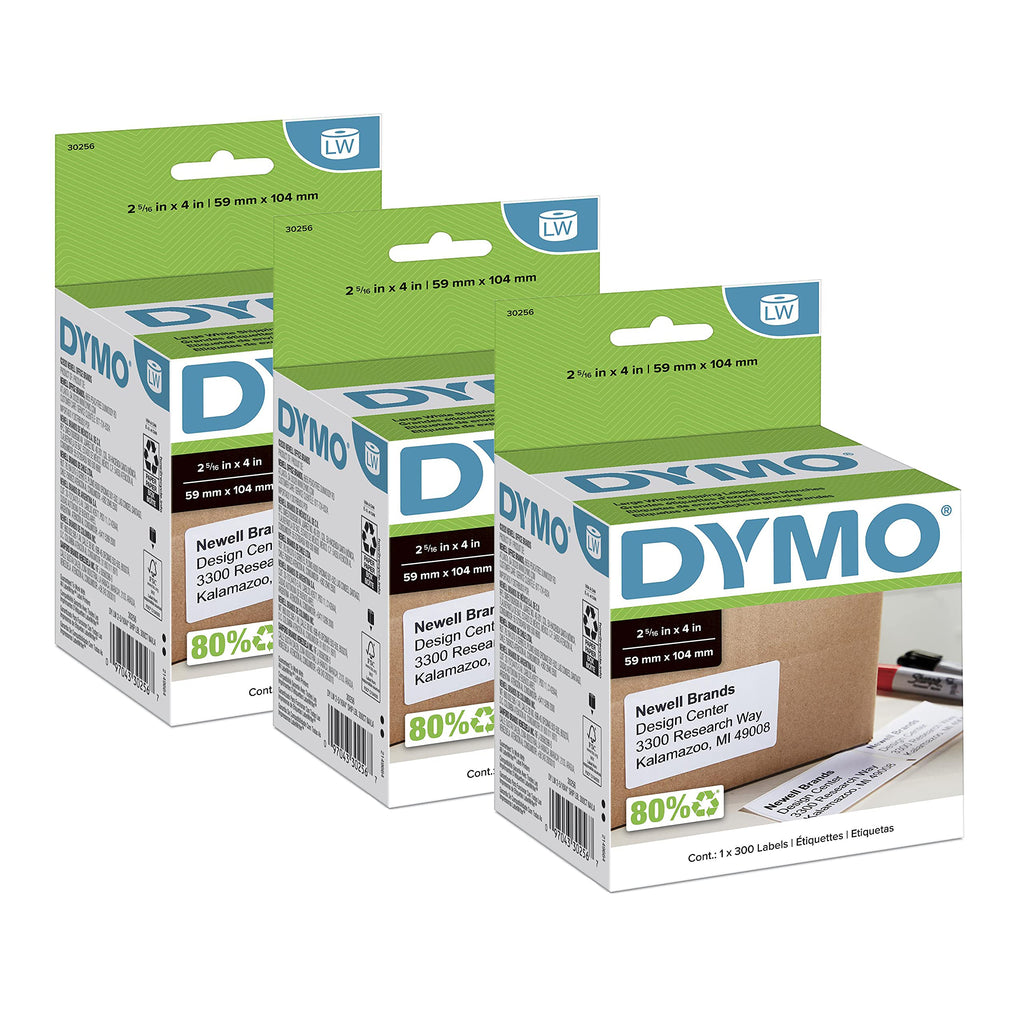 Large Shipping Labels 2-5/16" x 4", 3 Rolls of 300 H6118