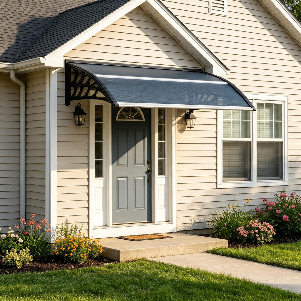 58.5x35 Inch Polycarbonate Patio Awning F148203