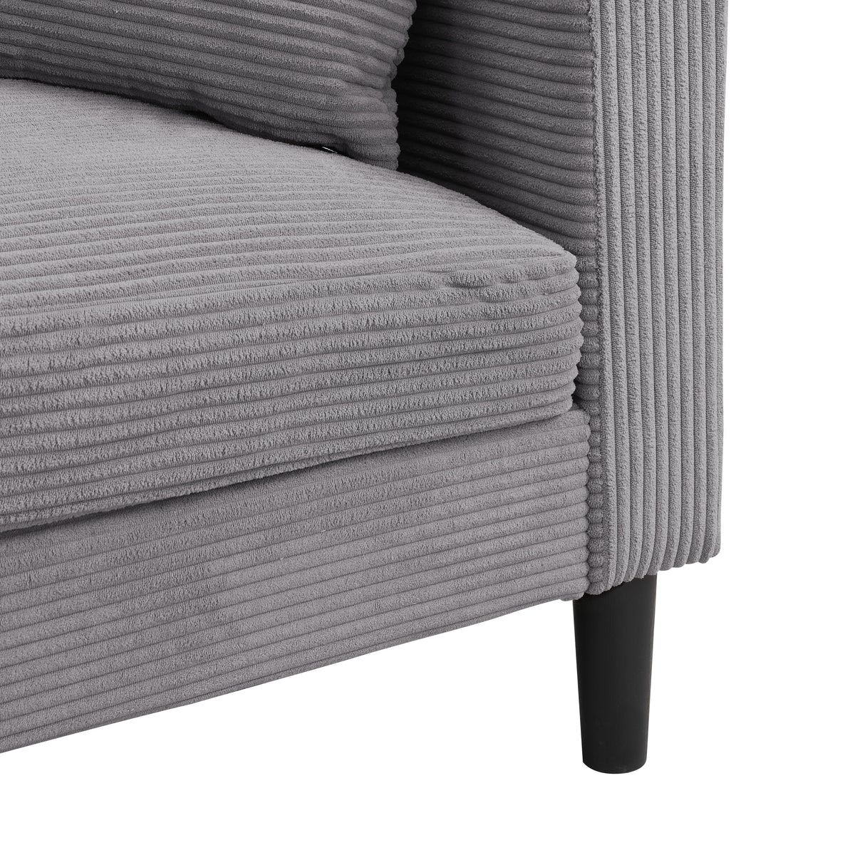 Light Gray Upholstered 2 Seat Loveseat Sofa A85970