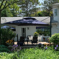 10FT Double Top Navy Blue Cantilever Umbrella B150794