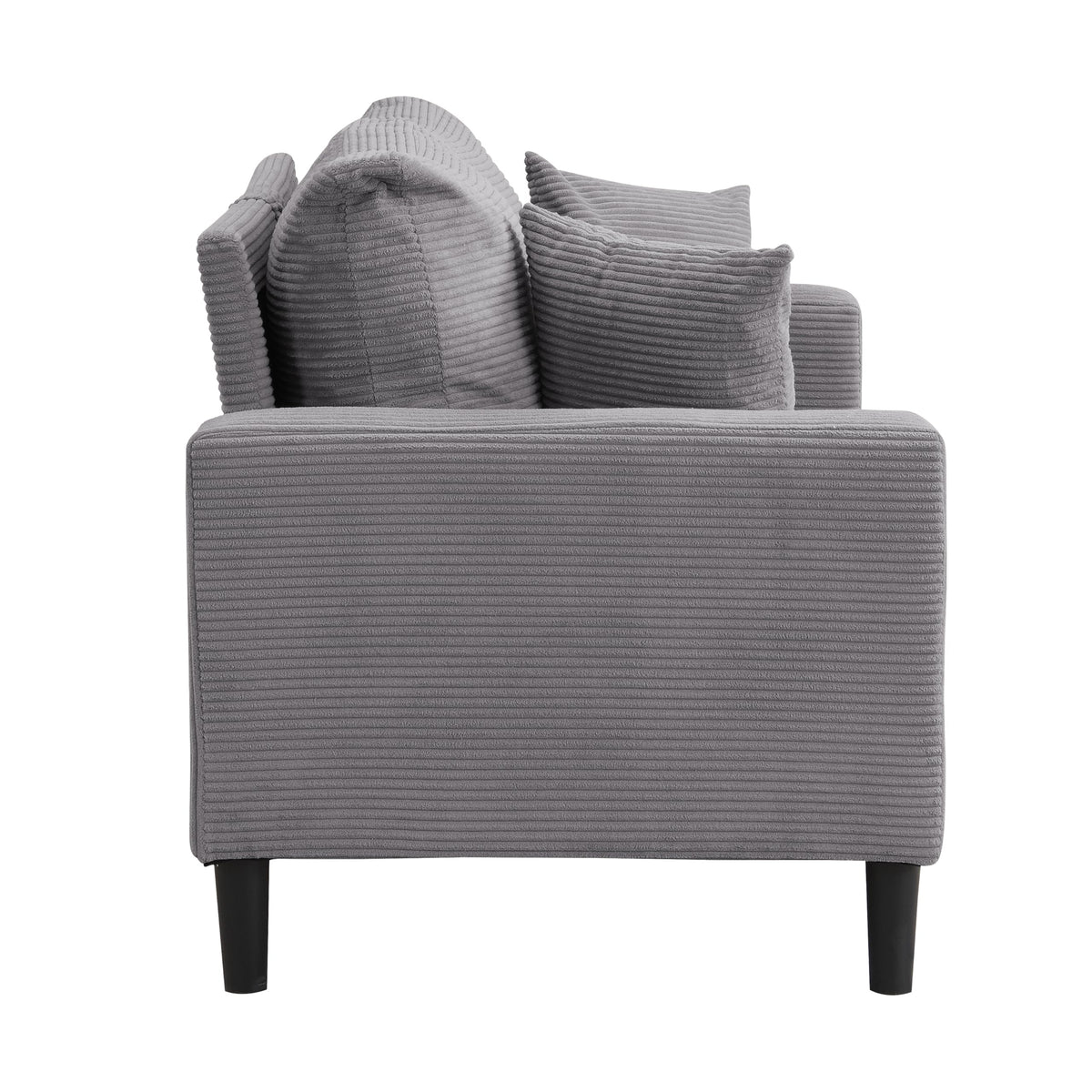 Light Gray Upholstered 2 Seat Loveseat Sofa A85970