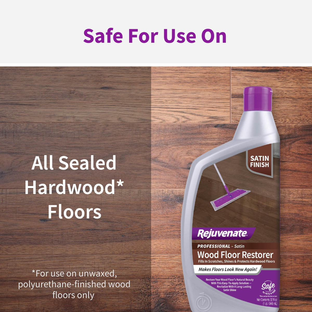 32 Oz Satin Finish Wood Floor Restorer J747